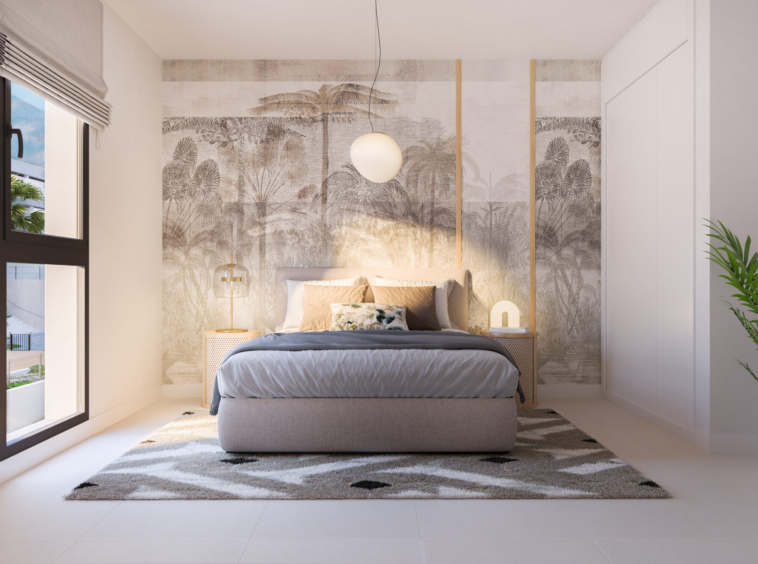 Illustration of a representative second bedroom