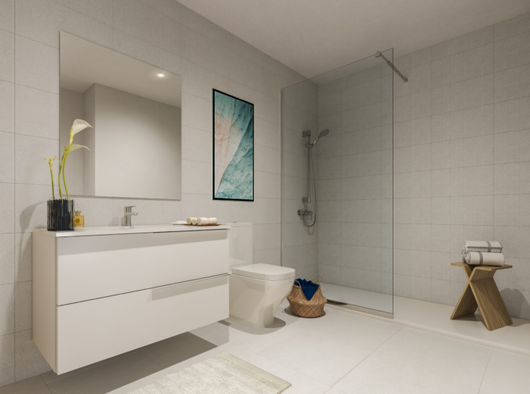 Illustration of a representative bathroom