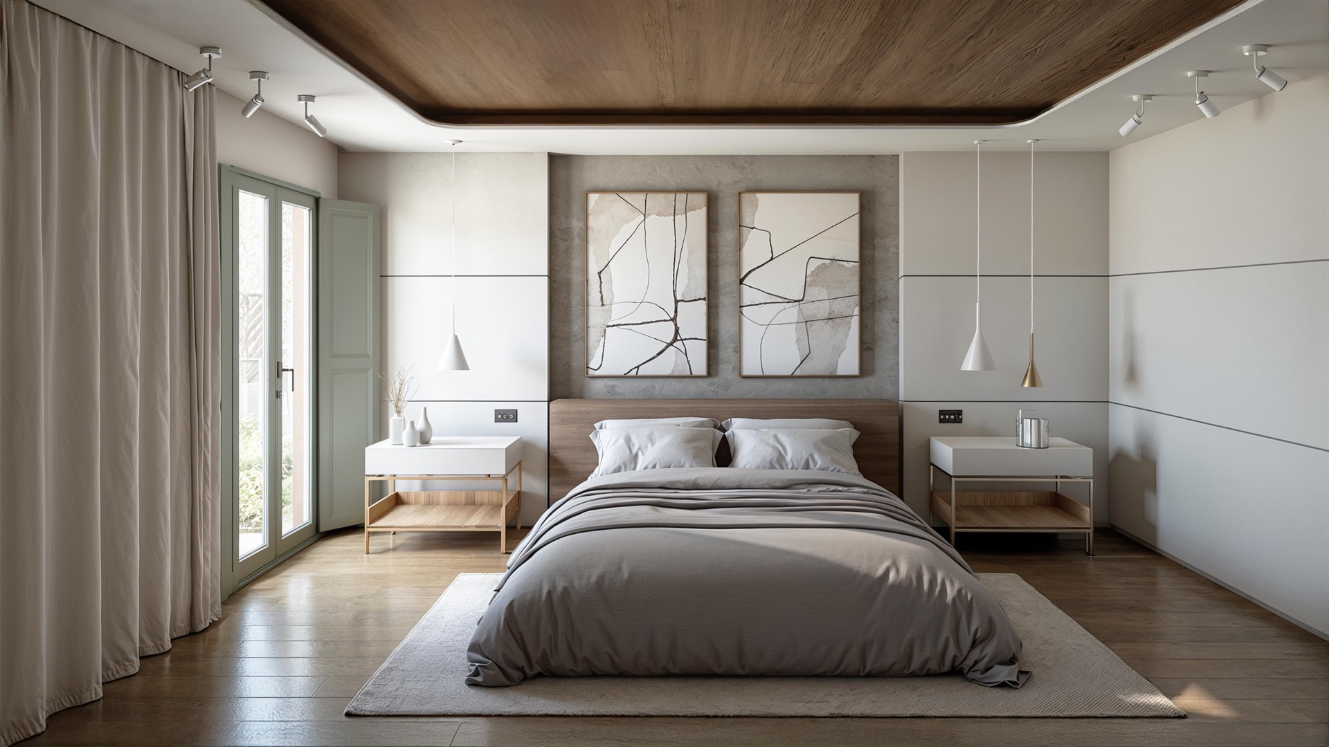 Illustrative principal bedroom with fitted wardrobes in Estepona