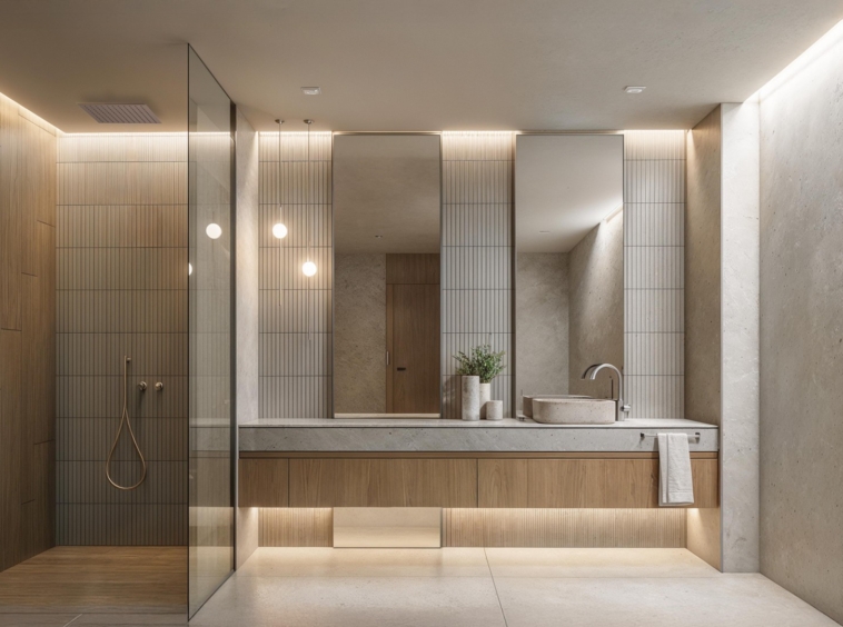 Illustrative contemporary bathroom in an Estepona apartment