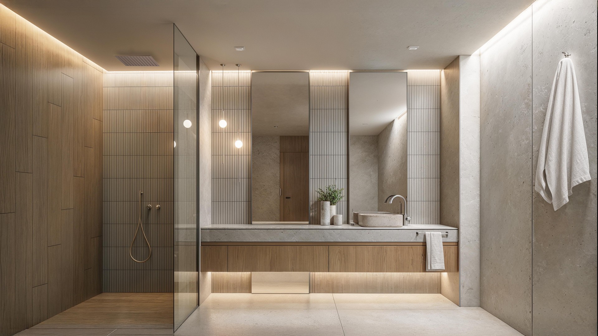 Illustrative contemporary bathroom in an Estepona apartment