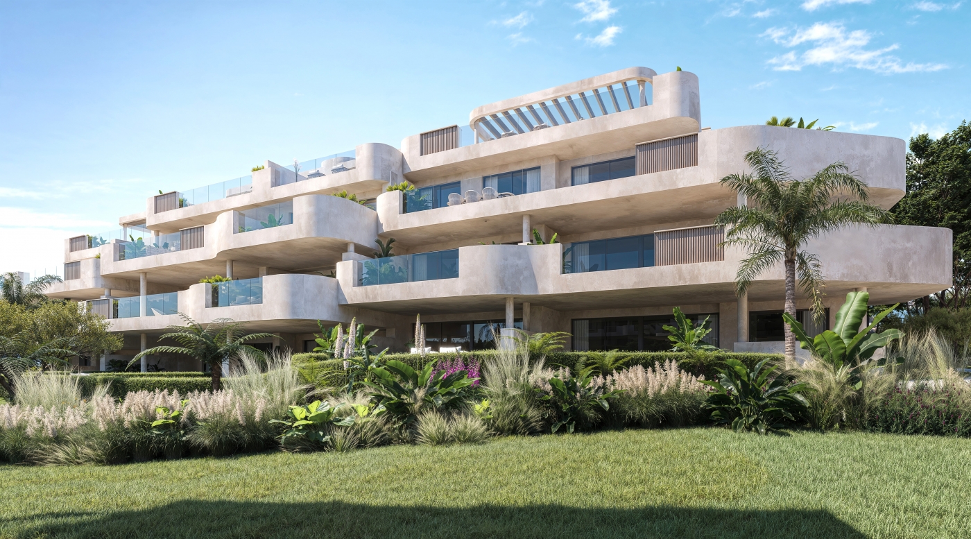 Illustrative apartment exterior in Arroyo Enmedio