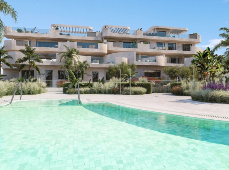 Illustrative shared pool and residential grounds