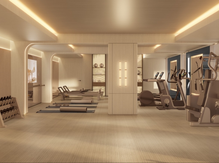 Illustrative communal fitness studio in Estepona