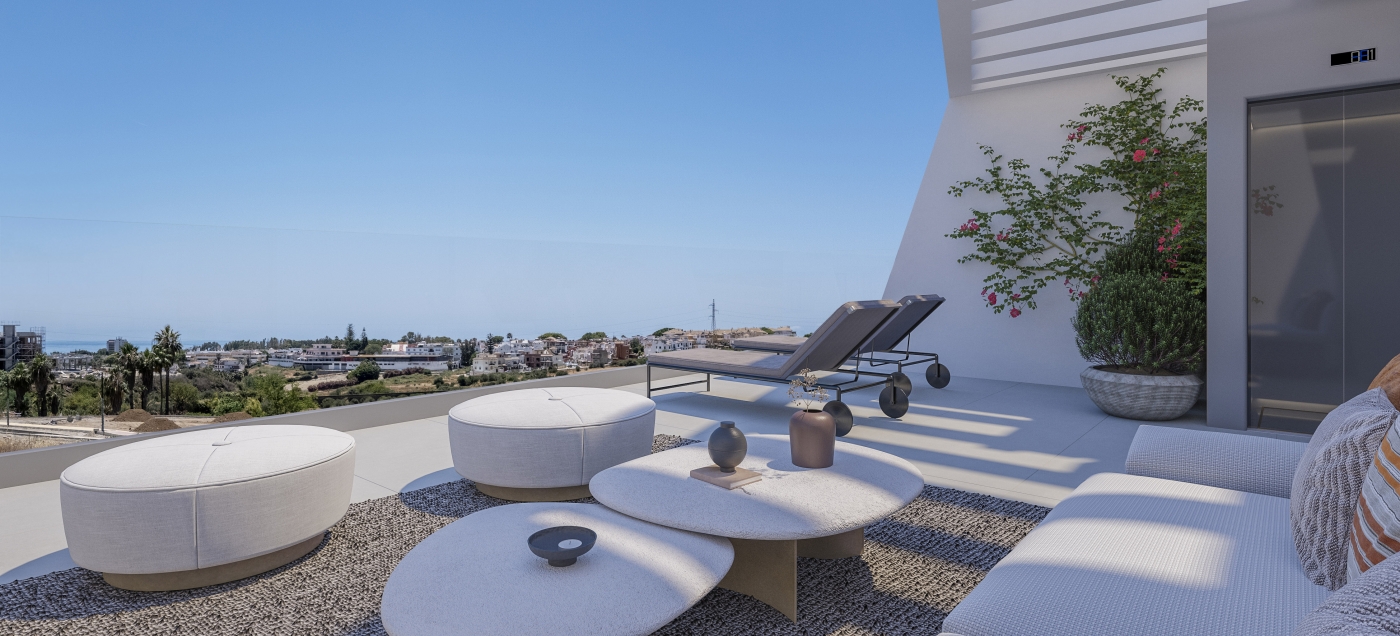 Illustrative roof terrace