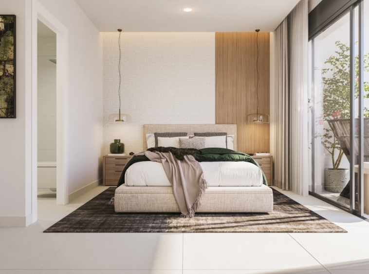 Illustrative bedroom interior