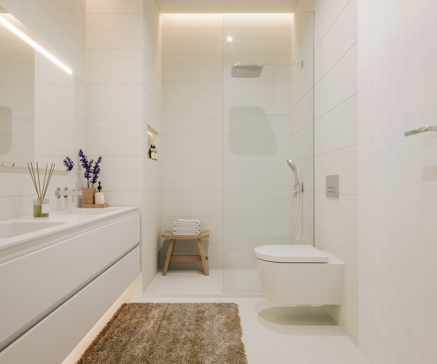 Illustrative bathroom with shower