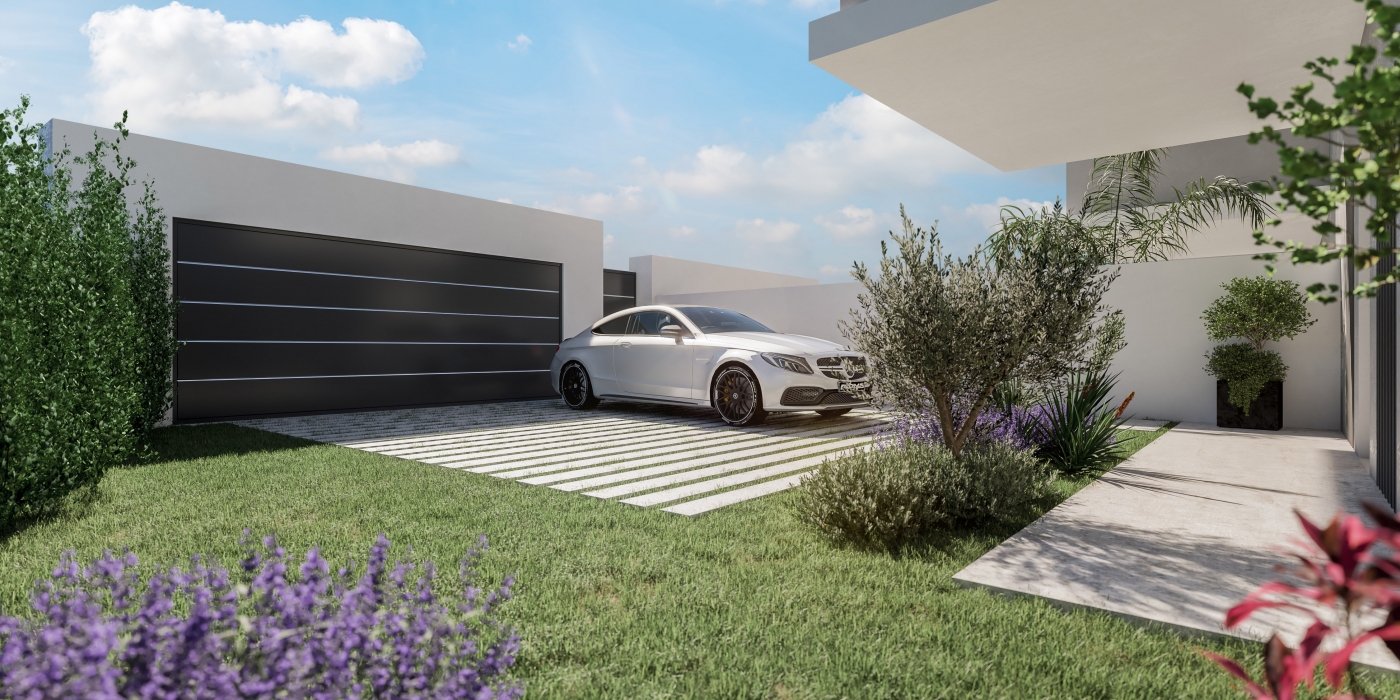 Illustrative private driveway and entrance