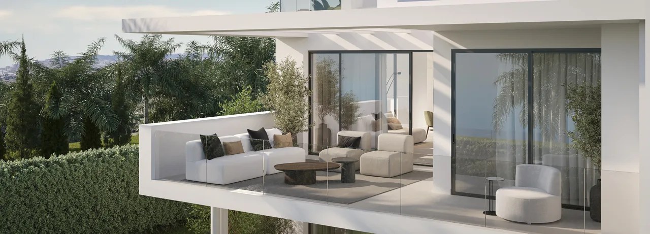 estepona west apartment covered terrace