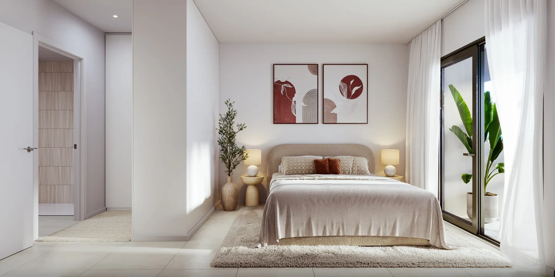 Illustrative main bedroom
