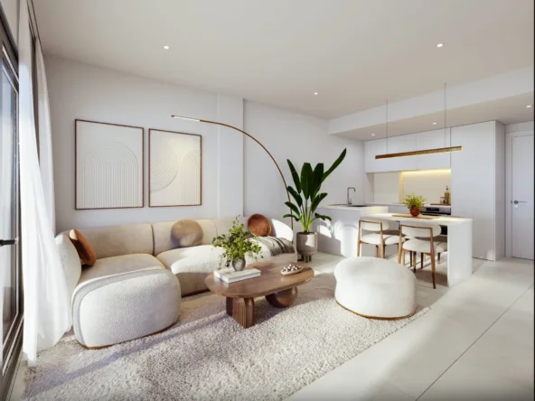 Illustrative open-plan living and dining area