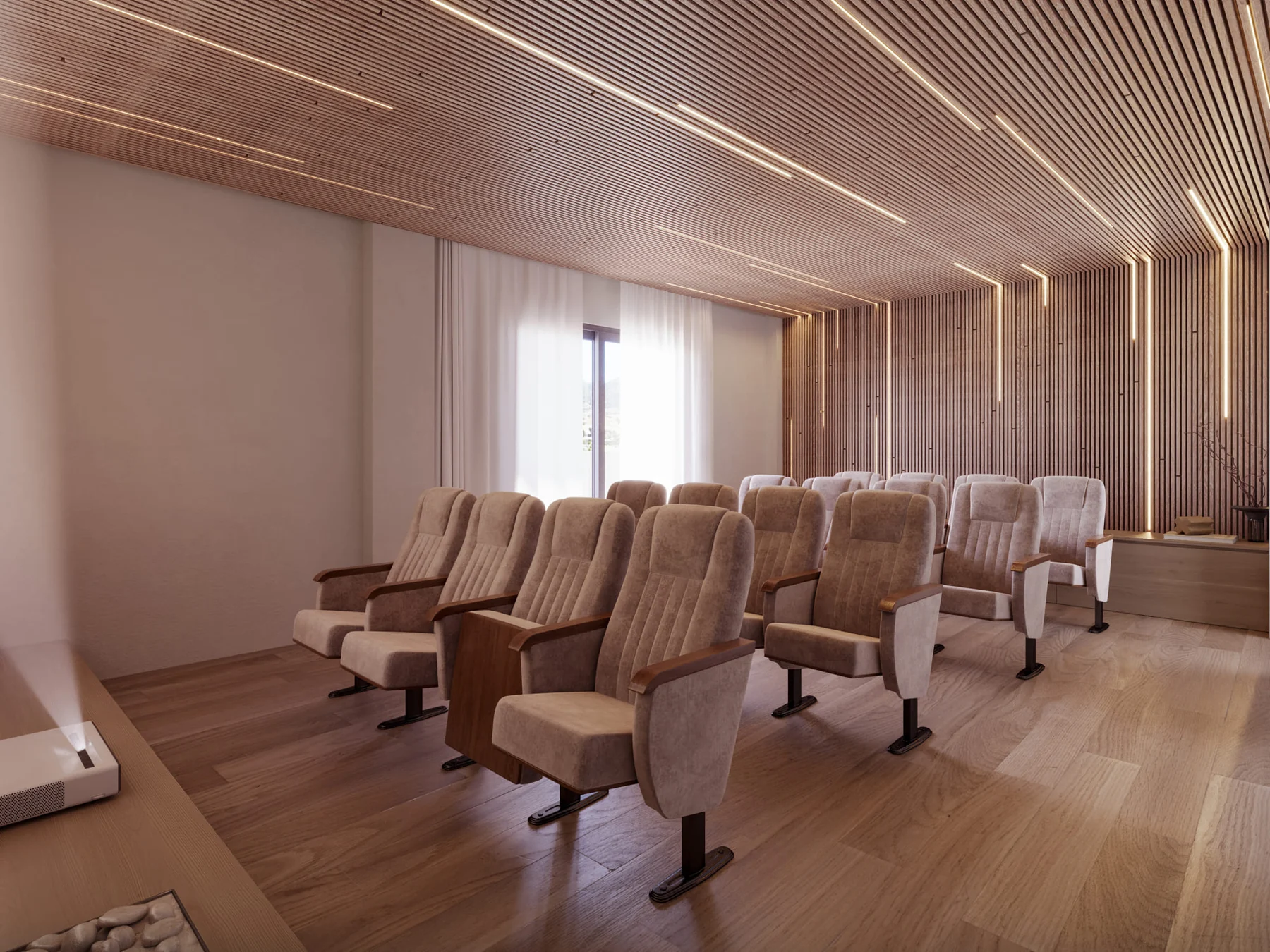 Residents cinema room — illustration