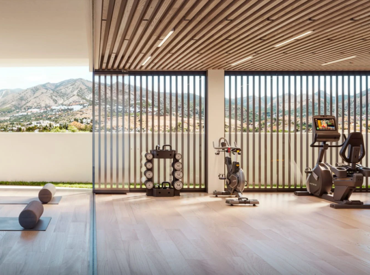 Communal gym and spa facilities — illustration