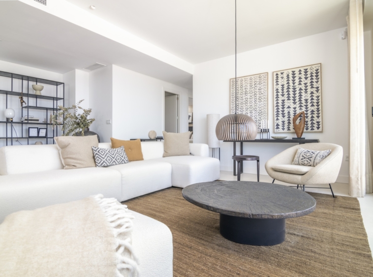 Representative furnished living room