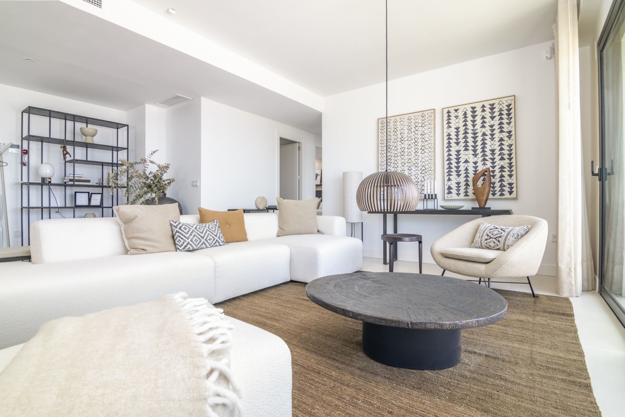 Representative furnished living room