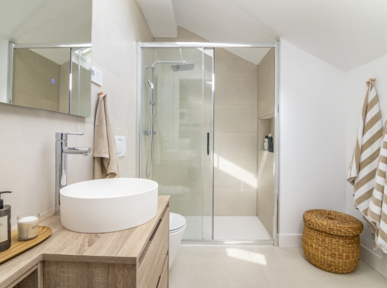 Representative contemporary bathroom