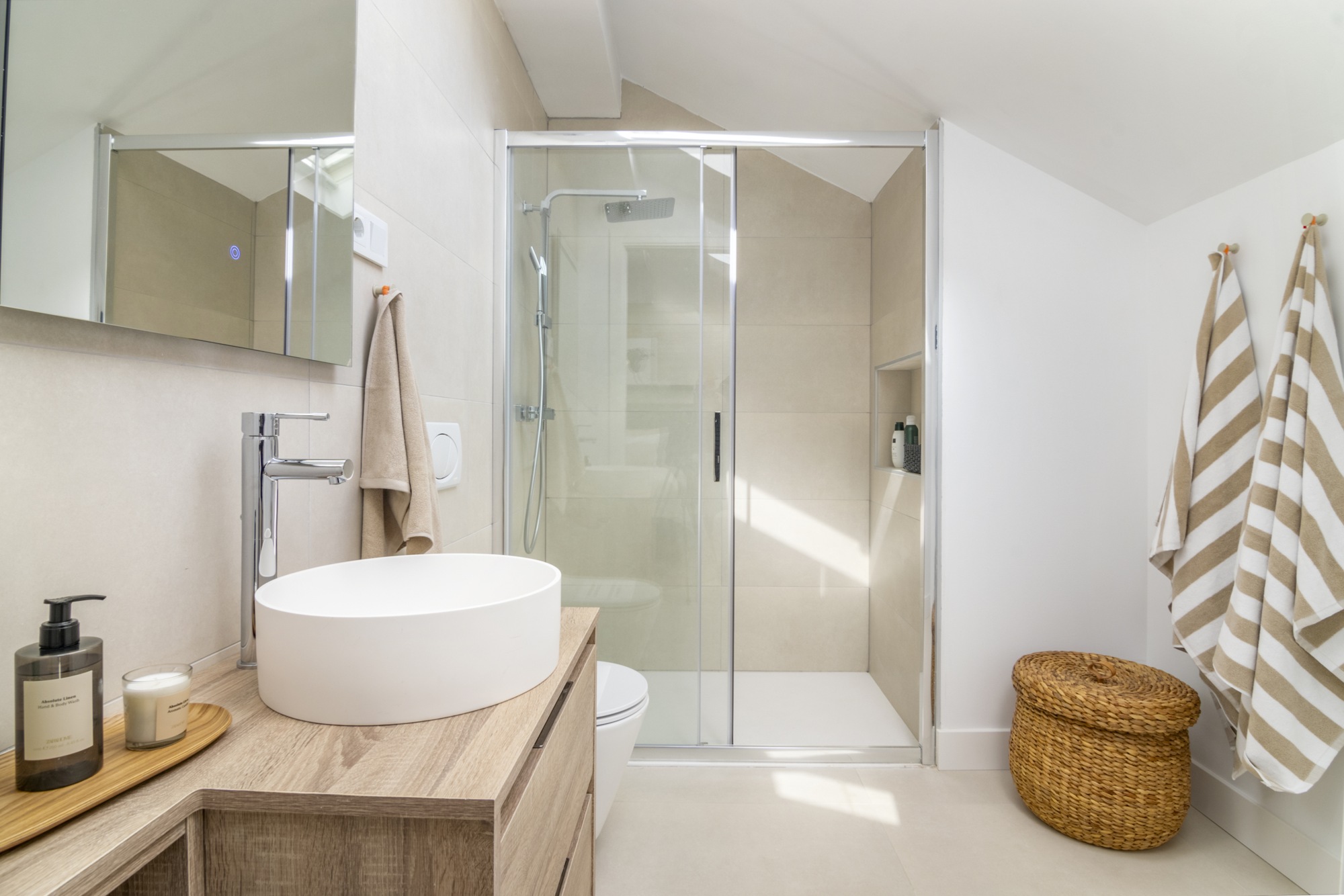Representative contemporary bathroom