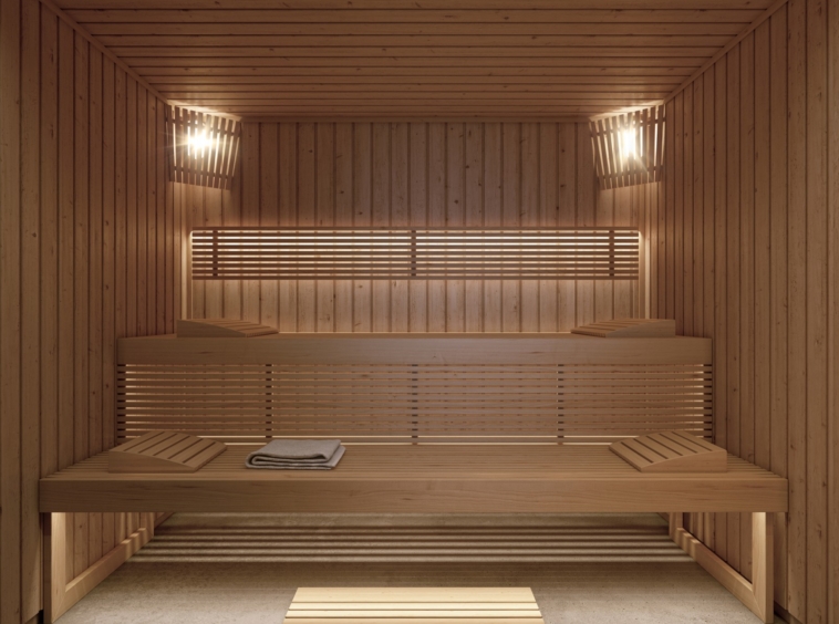 Illustration of the shared sauna