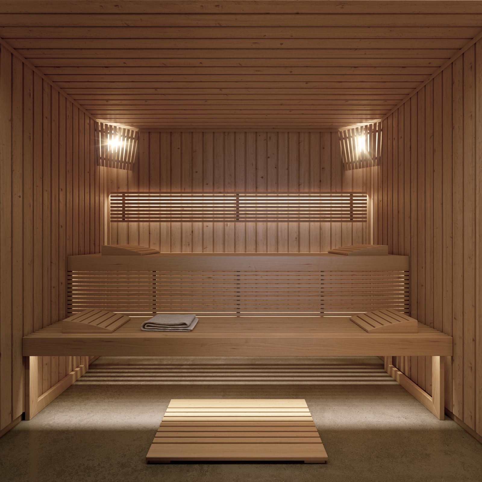 Illustration of the shared sauna