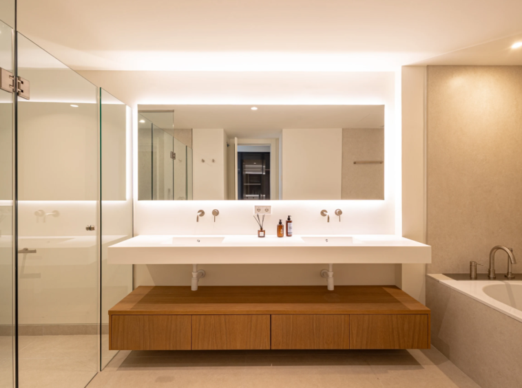 Representative show-home bathroom
