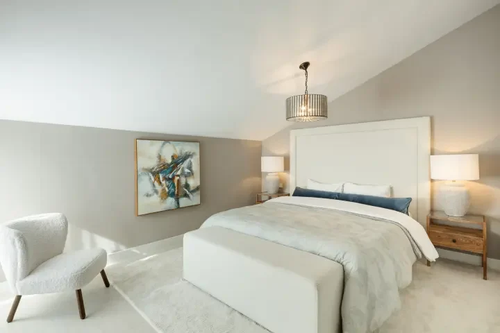 Bedroom with fitted wardrobes
