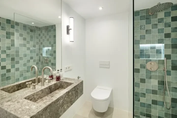 Bathroom with walk-in shower