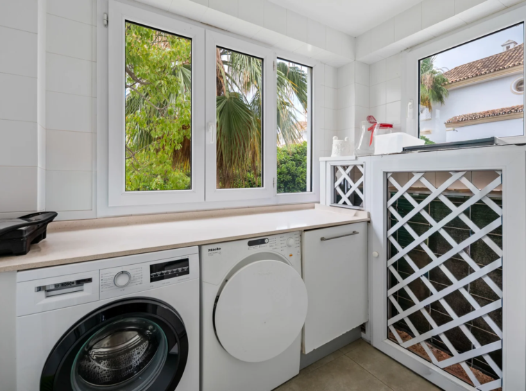 Separate laundry and utility room