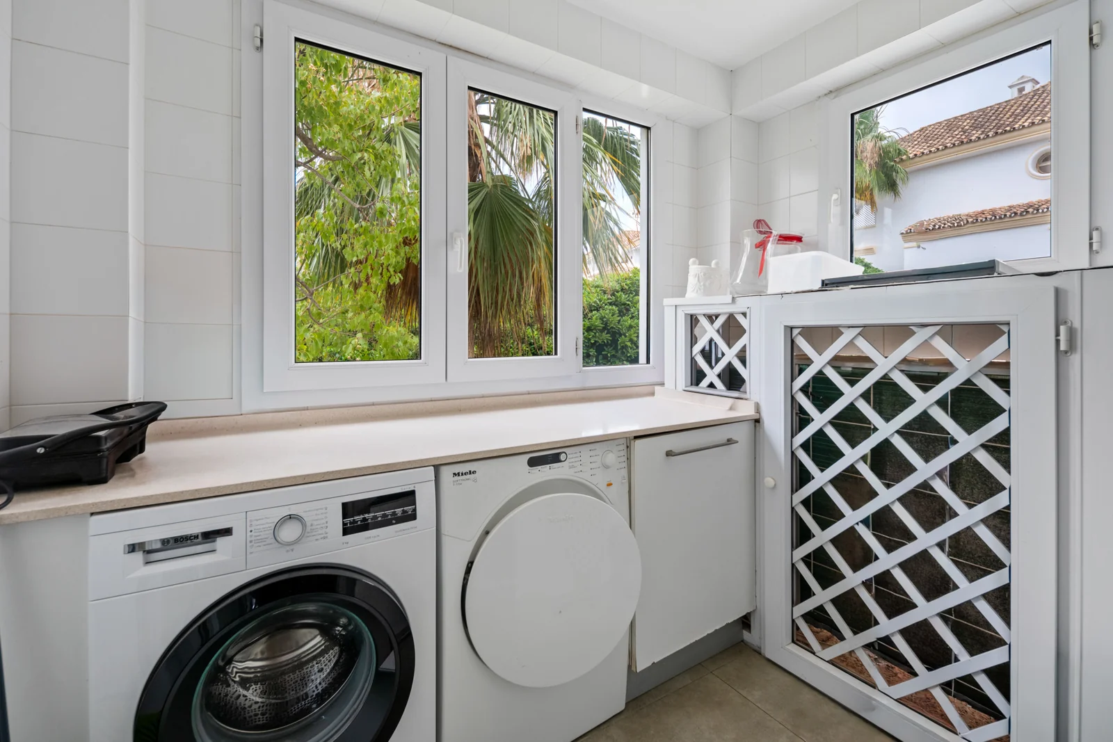 Separate laundry and utility room