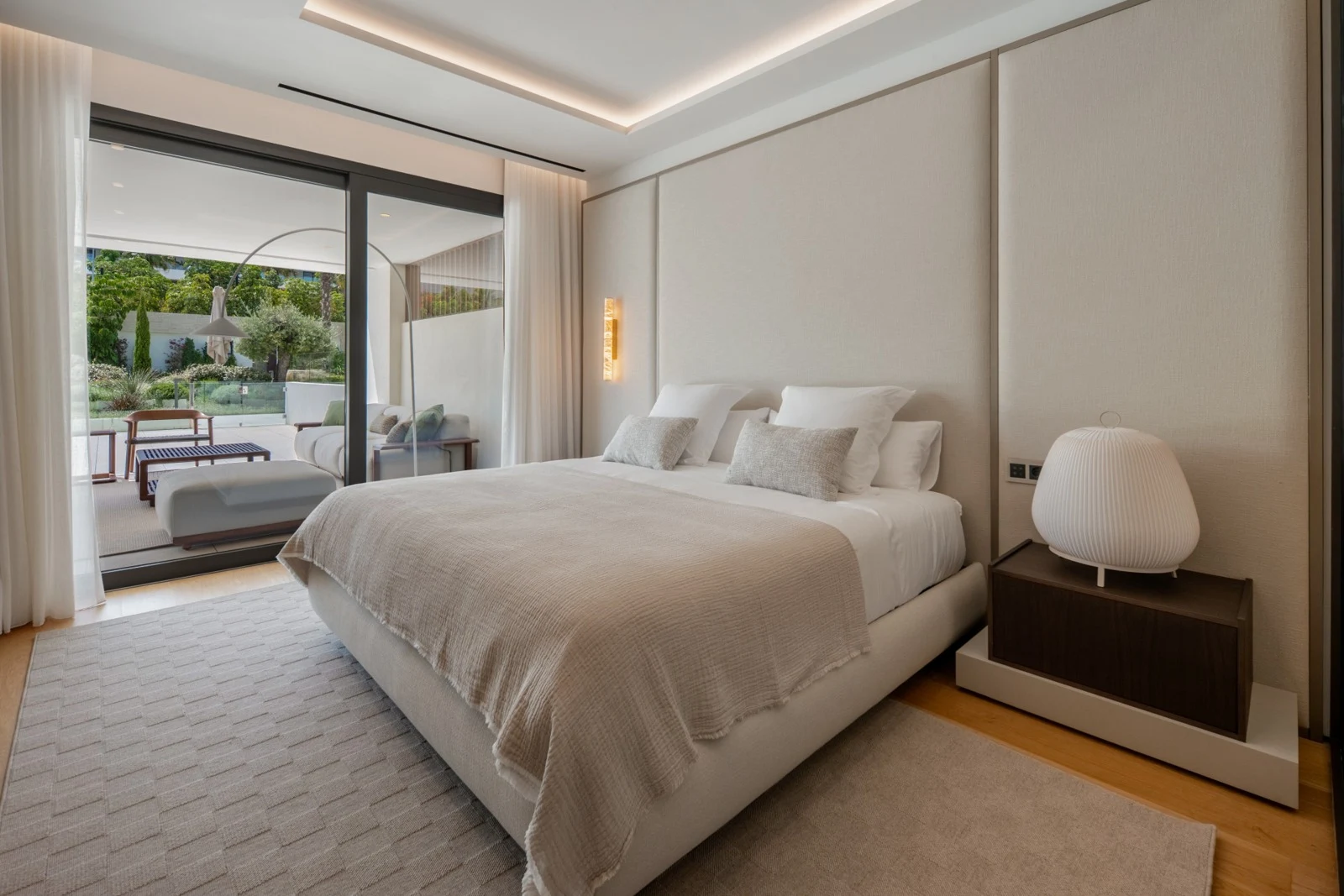Main bedroom opening directly onto the terrace