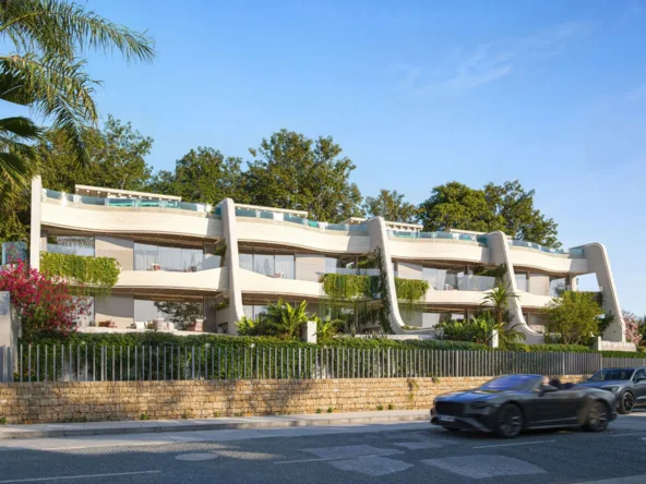 Illustrative exterior of residences on Marbella Golden Mile