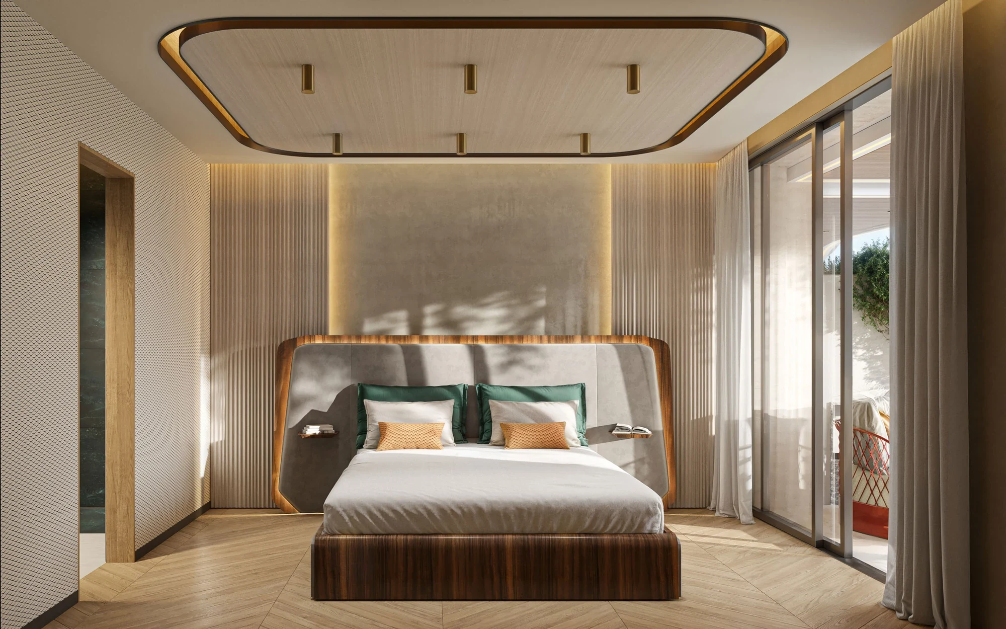 Illustrative bedroom on Marbella Golden Mile