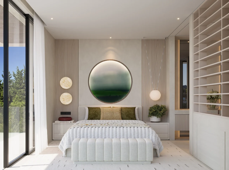 Illustrative bedroom design for the proposed villa