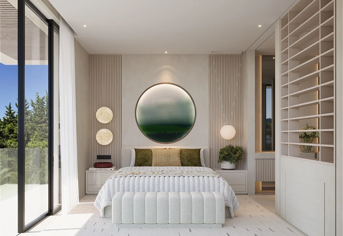 Illustrative bedroom design for the proposed villa