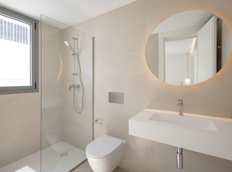 Representative show-home bathroom