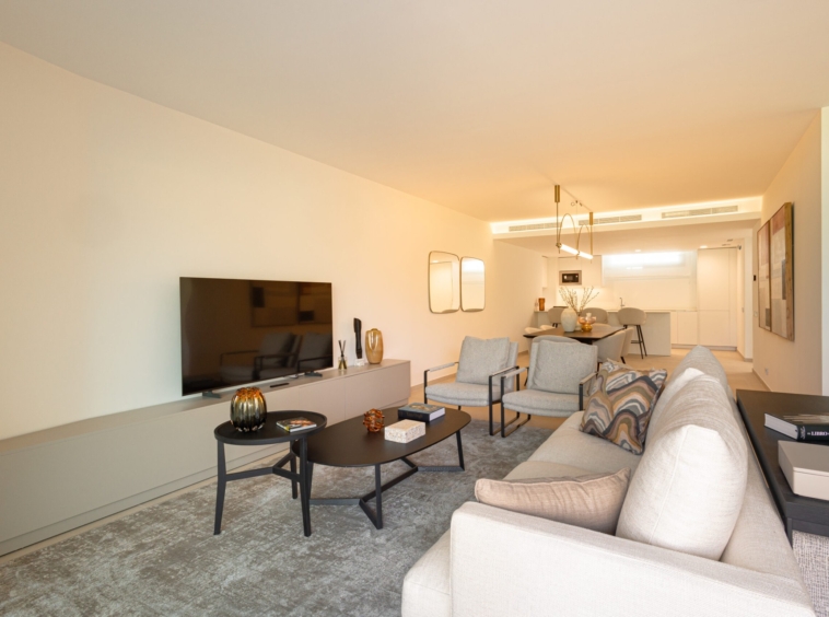 Representative show-home living room in Guadalmina Alta