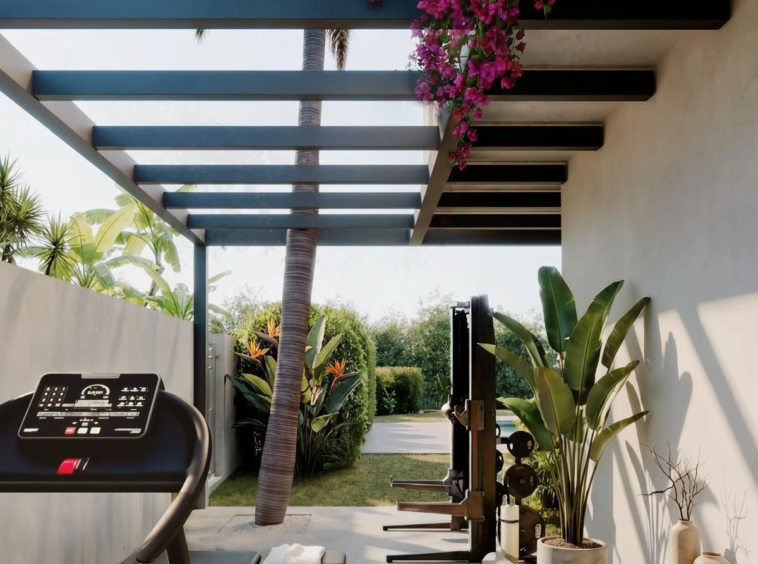 Illustrative outdoor exercise area