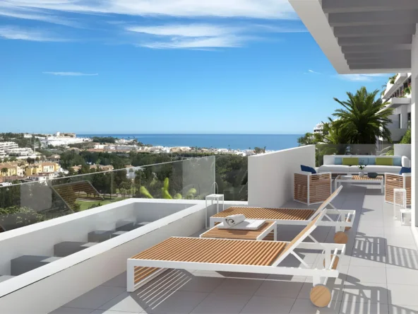 Illustrative sea-view terrace in La Cala de Mijas