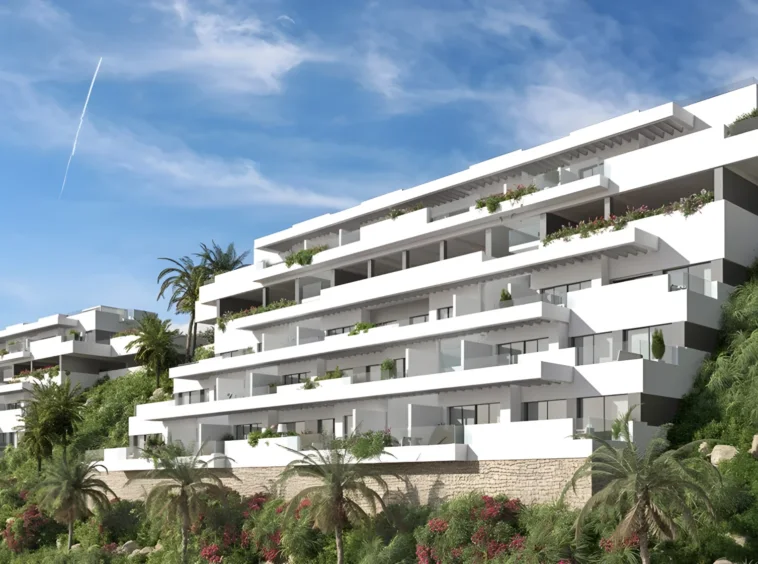 Illustrative contemporary residences overlooking La Cala de Mijas