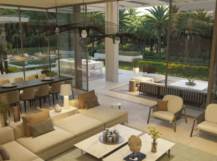 Optional interior design concept - architectural rendering