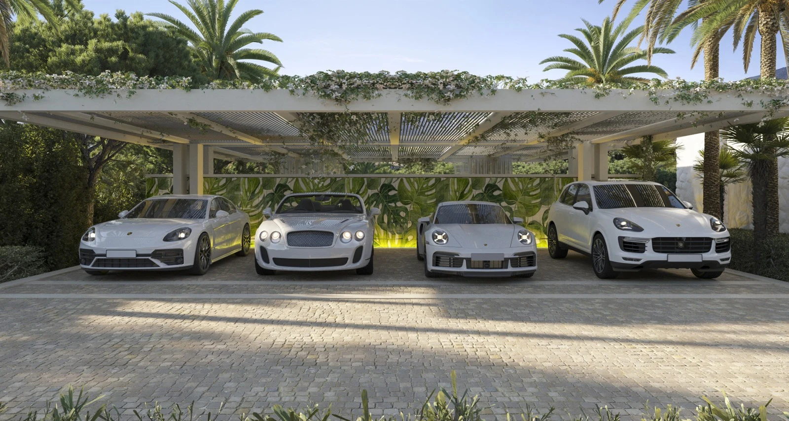 Proposed covered parking - architectural rendering