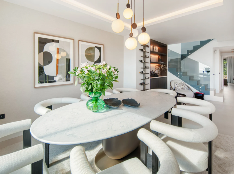 Dining area beside the open-plan living room