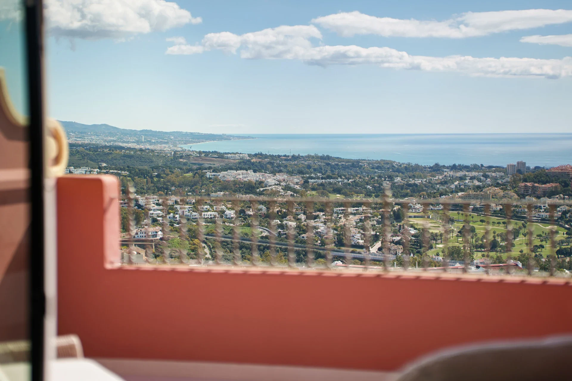 Panoramic sea and golf views