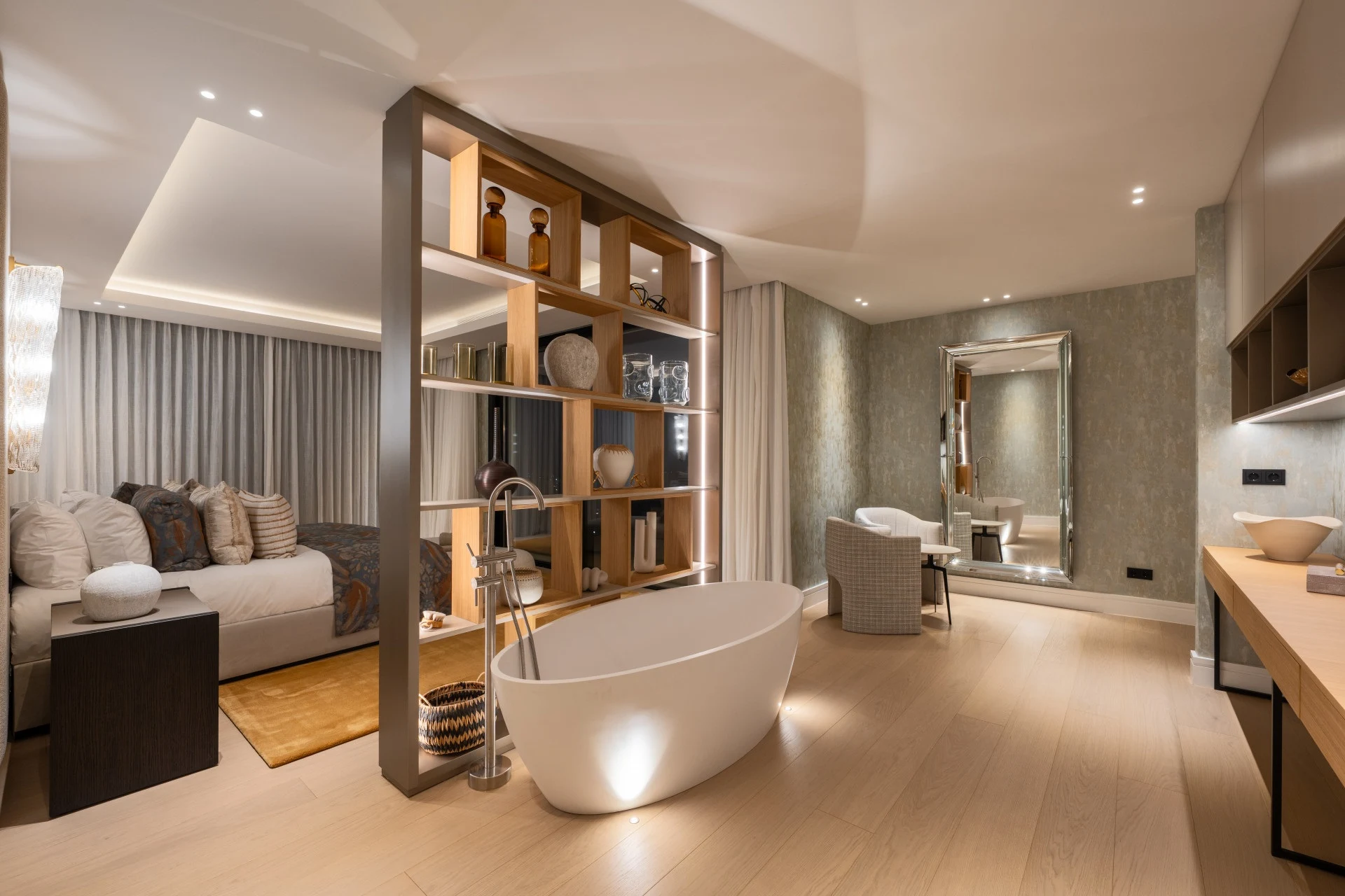 Principal bathroom with freestanding bath and double vanity