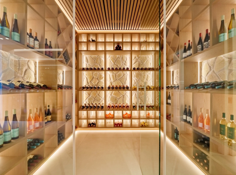 Wine storage and display area