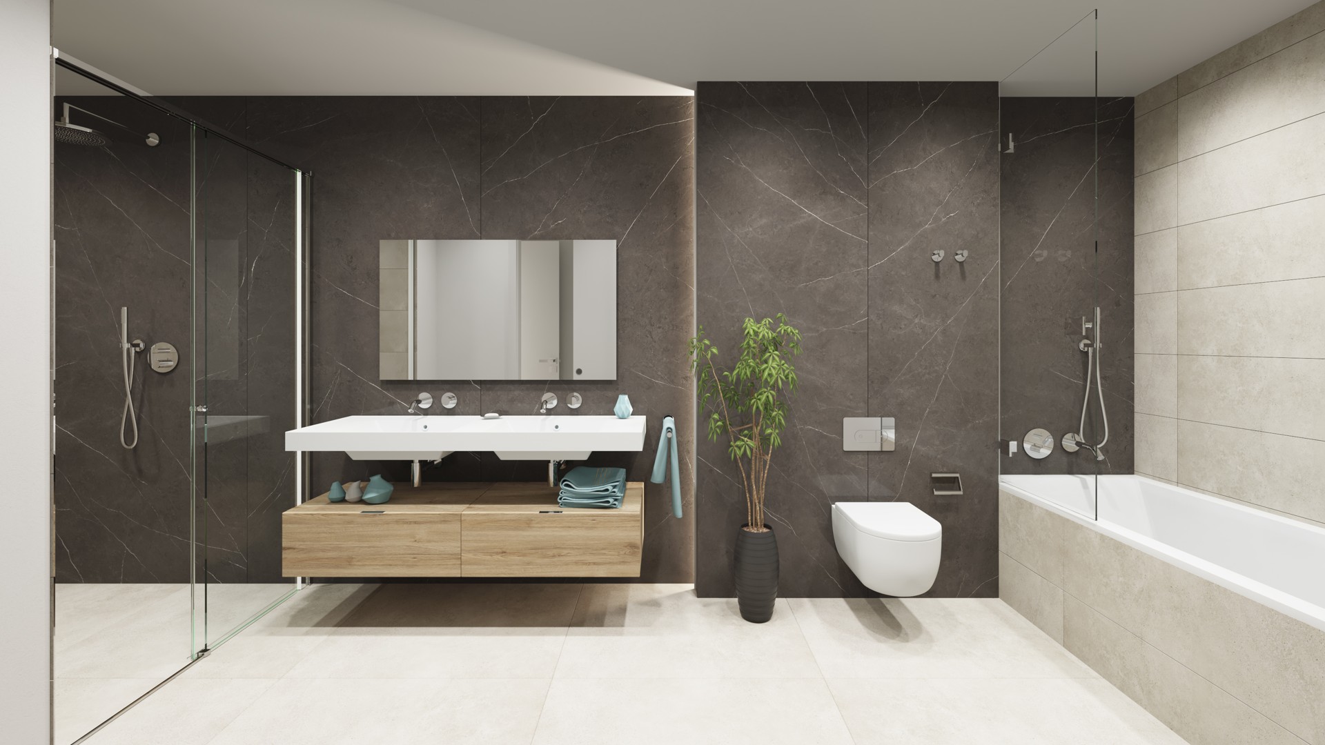 Illustrative principal bathroom