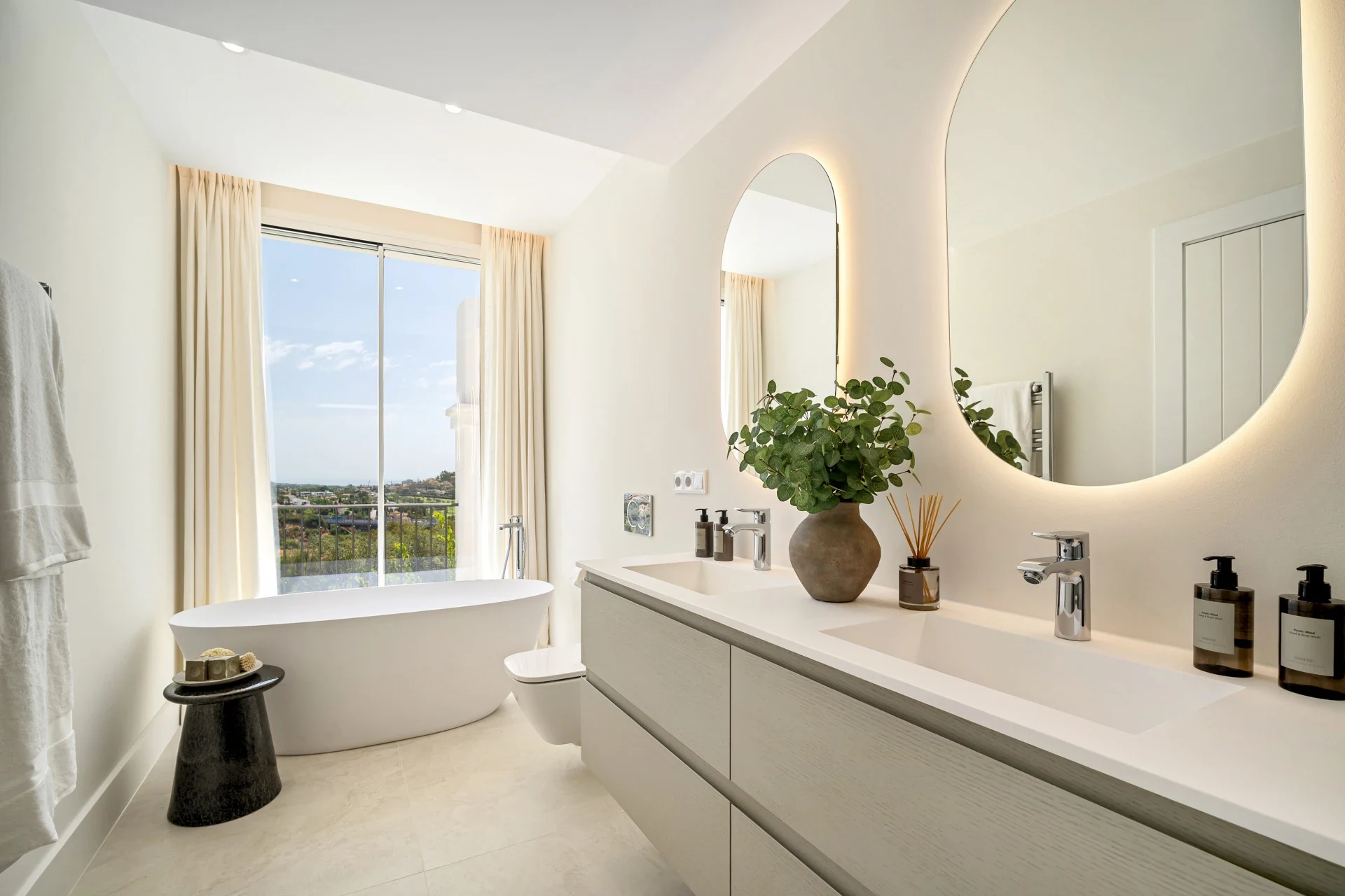 Bathroom with fitted vanity
