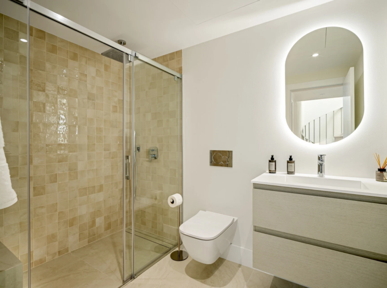 Contemporary shower room