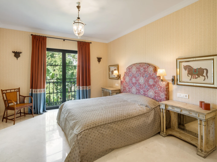 Bedroom with built-in wardrobes