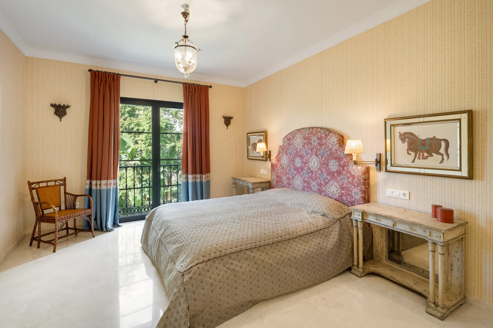 Bedroom with built-in wardrobes