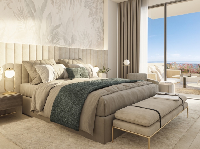 Illustrative penthouse principal bedroom
